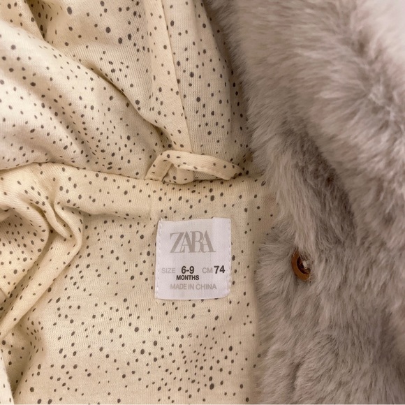 NWOT ZARA KIDS faux fur infant outdoor suit - Picture 3 of 4